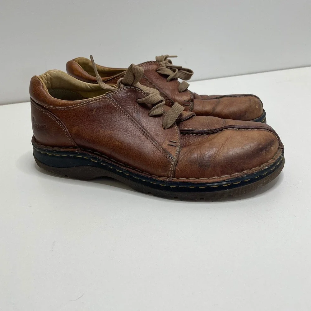 Dr Martens 11232 Brown Leather Center Seam Oxford Shoes Men 8 Dark Academia Prep